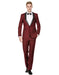 Mens Prom | Wedding Slim Fit Shawl Tuxedo Burgundy