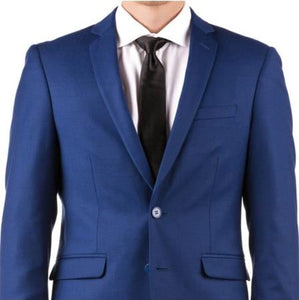 Men's Slim Fit Suit - Fitted Suit - Skinny Suit Men's Bright Blue Suit