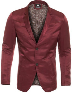 Men's Slim Fit Western Blazer Sport Coats Burgundy Sacos Vaqueros Para Hombre