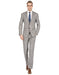 Mens Slim Fit Window Pane Suit Tan