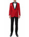 Mens Slim Fit Shawl Prom Tuxedo in Red