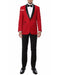 Mens Slim Fit Shawl Prom Tuxedo in Red