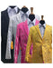 Big and Tall Tuxedo Fashionable Paisley Tuxedo Sparkling Pattern Blazer Also Available In Big and Tall Sizes