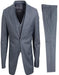 Mens Stacy Adams Suit - Designer Suit - 3 Piece Suit - Vested Suit - Flat Front Pant-Modern Fit Suits Medium Grey Suit