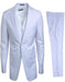 Mens Stacy Adams Suit - Designer Suit - 3 Piece Suit - Vested Suit - Flat Front Pant- Modern Fit Suits White Suit