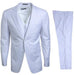 Mens Stacy Adams Suits - Designer Suit - 3 Piece Suit - Vested Suit - Flat Front Pant- Modern Fit  White Suit