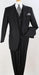 Mens Suit - Classic Fit Suit - Pleated Pants - Peak Lapel Vested 3 Piece Suit
