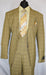 Men's Suit  Tan ~ Plaid Design Checkered Suit Jacket