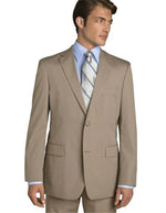 Men'S Classic Business Tan ~ Beige~Sand~Mocca 2 Button Business ~ Wedding 2 Piece S