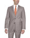 Men's Tan  2 Button Wool Classic Fit Suit Flat Front Pants