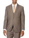 Men'S 2 Button Tan / Taupe, Ton On Ton, Shadow Pinstripe Vested Cheap Priced Business Suits Clearance Sale