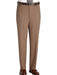 Taupe Flat Front Regular Rise Slacks