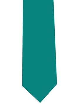 Solid Men's Extra Long Teal Polyester Neck Tie-Men's Neck Ties - Mens Dress Tie - Trendy Mens Ties