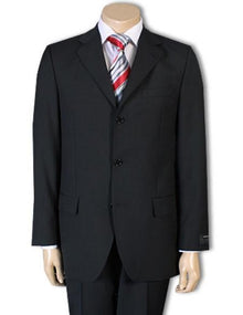 Cheap Priced Men's Dress Suit For Sale 3 or 4 Button Style Jet Black Light Weight On Sale