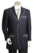 Men's Button Fastener Black Tri Pocket 2pc Suit and Pant