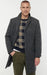 Men's Three Button Notch Lapel Topcoat Black Grey Brown Glen