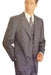 Real Mid Gray Vested 3 Pieces Dress three piece Cheap Priced Business Suits Clearance Sale Super 120's (Real Soft Poly