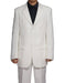 Men's White 3 Button Two Piece Suit