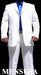 Men'S All White Suit For Men Joun Paul 3 Buttons Super Cool Suit