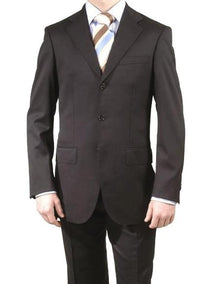 Men's premier quality Online Sale Clearance Three - 3 Buttons Style Double Vent Liquid Black Supe