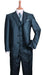 Men's Three Buttons Style Suit Black