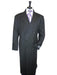Mens Topcoat Dress Coat Double Breasted 100% Wool Jet Black Overcoat