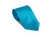 Turquoise ~ Light Blue Stage Party 100% Silk Solid Necktie With Handkerchief Buy 10 Of Same Color Tie For $25 Each-Men'S Neck Ties - Mens Dress Tie - Trendy Mens Ties