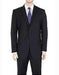 Authentic Braveman Men's Two Buttons Regular Fit Black Solid Suit With Flat Front Pant