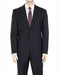 Authentic Braveman Men's Two Buttons Solid Black Suits Regular Fit