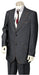 Men's Faux Leather Buttons Black 3pc Suit Vest and Pants