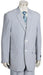 Sear Sucker Suit Mens Fashion 3pc Seersucker Sear sucker suit in Soft Poly Rayon Blue Leisure Casual Suit For Sale