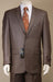 Men's Brown 2 Button patterned Mini Weave Patterned