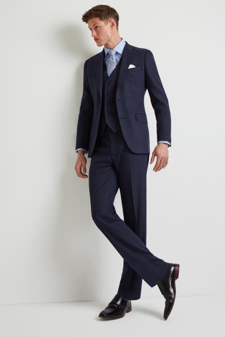 Men's  Two Button Fully Lined Jacket Blue