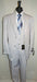 Men's  Vested Suit Two Button Peaked Lapel Suit With A Three Button Front Vneck Vest Silver Grey ~ Gray Ash