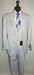 Men's  Vested Suit Two Button Peaked Lapel Suit With A Three Button Front Vneck Vest Silver Grey ~ Gray Ash