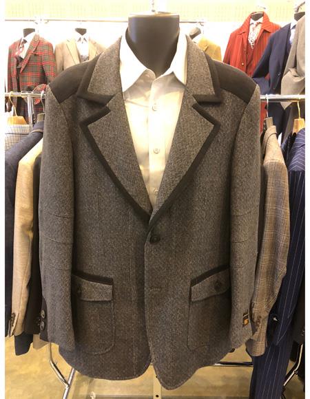 Men's Two Button Grey Suit