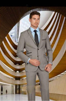 Men's   Two Button Salt & Pepper Tuxedo Suit