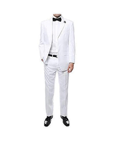 Men's Two Button White Cheap Priced Business Men's Slim Fit Suits Clearance Sale