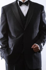Men's Two Button Slim Fit 3 pcs Vested Dress Suit