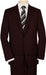 Blazer Coat High-Quality 2 Button Dark Brown Suit Wide Leg 22 Inch Pleated Pants Side Vented Jacket