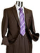 Mix and Match Suits Suit Separate Men's 2 Button Rayon Fabric Suit Dark Brown Pinstripe ~ Stripe Discounted Online Sale Only