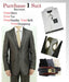 Men's Two Button Brown Slim Fit Teakwave Cheap Priced Business Suits Clearance Sale -Dress Shirt, Free Tie & Hankie Package Combo ~ Combination