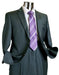 Mix and Match Suits Men's 2 Button 100% Wool Suit Stripe Discounted Online Sale Only
