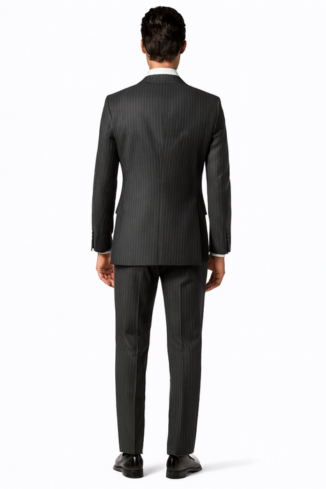 Mens-Two-Buttons-Charcoal-Suit-