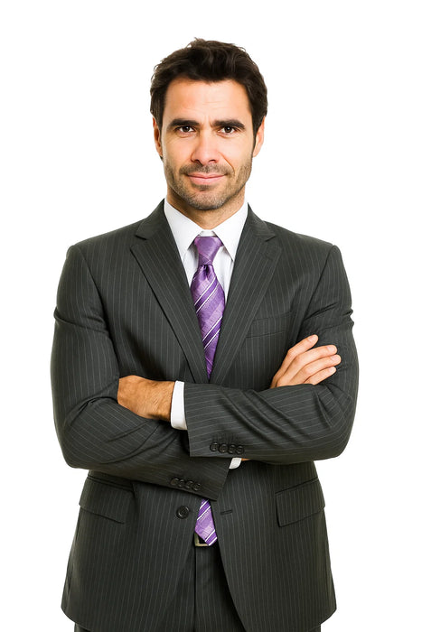 Mens-Two-Buttons-Charcoal-Suit-