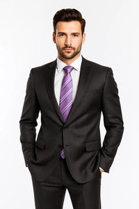 Mens-Two-Buttons-Charcoal-Suit-