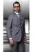 Notch Lapel Two Buttons Side Vented Vested No Pleated Pants Charcoal 3 Piece Suits Regular Fit Pick Stitched Pleated Pants 2 Button Jacket