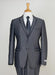 Men's 3 Piece Slim Cut Suit - Contrast Trim & Adjustable Waist Gray - Three Piece Suit