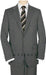 High-Quality 2 Button Medium Gray Suit Wide Leg 22 Inch Pleated Pants Side Vented Jacket