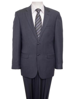 Flat Front 100% Wool Classic Gray 2 Button Side Vent Jacket~ Designer Affordable Inexpensive Authentic Reg Price $795 Pants